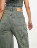 Cotton On carpenter jeans in smokey green