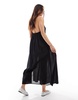 AllSaints Iris midi beach dress in black