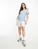 River Island Maternity t-shirt multipack in gray and blue