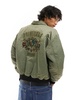 Guess Originals crest nylon jacket in khaki