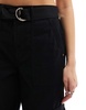 River Island belted cargo utility pants in black