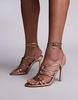 ASOS DESIGN Wide Fit Nightfall strappy high heeled sandal in rose gold