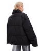 COLLUSION Unisex puffer jacket in black