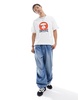 Aape By A Bathing Ape boxy fit short sleeve T-shirt with front graphic in white