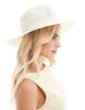 Accessorize packable fedora in white