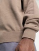 ADPT oversized crew neck sweater in beige