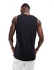 Threadbare decks embroidery tank in black