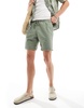 Brave Soul cotton chino shorts in sage green