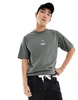 Aape By A Bathing Ape stripe short sleeve boxy fit T-shirt in khaki