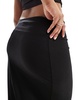 COLLUSION low rise slinky maxi skirt in black