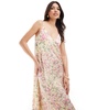 French Connection satin cami midi dress in ditsy floral