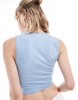 Motel jinisa corset top in nantucket blue