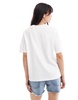 Object jersey t-shirt with cutwork in white