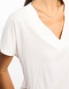 River Island v-neck T-shirt in white