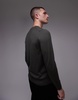 ARKET merino wool sweater with crew neck in green