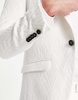 Twisted Tailor makowski jacquard suit jacket in blanc