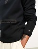 Nike Tech Fleece half zip sweatshirt in black