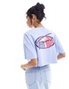 Tommy Jeans oversized cropped archive T-shirt in blue