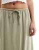 Cotton On maxi shift skirt in sage linen blend