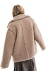 UGG Gertrude teddy coat in stone