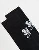 ASOS DESIGN socks with halloween BOO in black