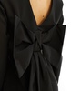 River Island bow back blazer romper in black