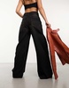 COLLUSION X003 wide leg jeans in washed black