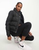 Brave Soul Petite puffer jacket in black