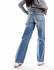 Cotton On low rise straight leg jeans in storm blue denim