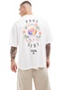 ONLY & SONS super oversized T-shirt with Pool Side back print in off-white