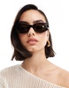 Le Specs body bumpin cat eye sunglasses in tortoiseshell