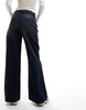 COLLUSION x013 mid rise wide leg jeans in dark wash