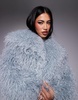 River Island faux fur jacket in light blue