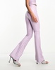 Commando faux leather flared leggings in lilac - part of a set