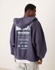 ASOS DESIGN extreme oversized hoodie with photographic back print in gray