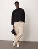 ASOS DESIGN super oversized cropped sweater in heavyweight brushed rib in black