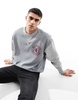 Tommy Hilfiger small crest crewneck sweatshirt in gray