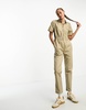 Dickies vale coverall short sleeve jumpsuit in khaki