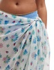 Cotton On sarong with carry bag set in white delicate floral