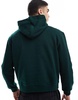 ASOS DESIGN premium heavyweight boxy oversized hoodie 400gsm in dark green