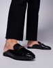 River Island backless mule loafers in black