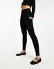 River Island premium high waist jersey legging in black