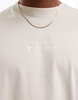 Threadbare oversized back print logo T-shirt in stone