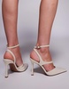 ASOS DESIGN Wide Fit Past high heeled shoes in natural