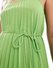 Mango cami pleated midi dress in green