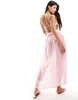 Threadbare beach maxi skirt in baby pink