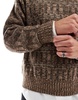 Cotton On vintage style knitted sweater in taupe pattern