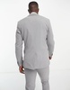 New Look skinny suit jacket in gray