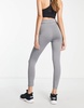 Threadbare Fitness Tall 7/8 leggings in grey marl