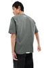 Aape By A Bathing Ape stripe short sleeve boxy fit T-shirt in khaki